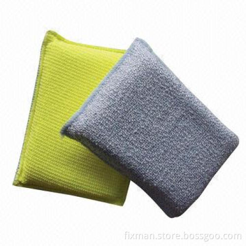 Cleaning Cloth, Made of Chenille Microfiber and Sponge
